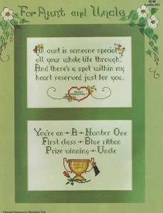 For Aunt and Uncle Cross Stitch by Harriette Tew - Picture 1 of 1