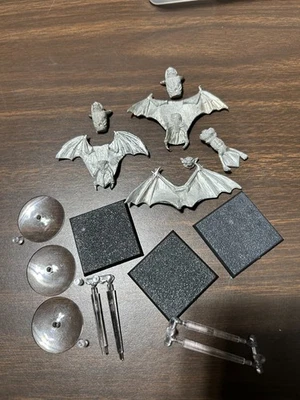 Warhammer CLASSIC METAL Fell Bats Giant (3) on 40mm Bases Vampire Counts A OOP - Image 1 of 4