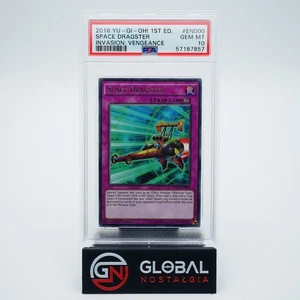 Space Dragster 2016 Yu-Gi-Oh 1st Ed Invasion: Vengeance INVO:EN000 POP 1 PSA 10 - Picture 1 of 2