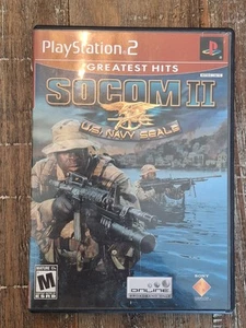 CIB SOCOM II U.S. NAVY SEALS PS2 SONY PLAYSTATION 2 VIDEOGIOCO GRANDI SUCCESSI - Foto 1 di 4