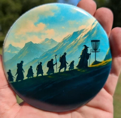 New custom Dynamic Discs Fuzion mini 4" JUDGE Placement marker - Image 1 of 4