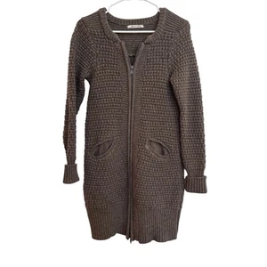 Alice + Olivia Kaschmir Wollmischung Pullover braun Gr. Small Strick Reißverschluss - Bild 1 von 3
