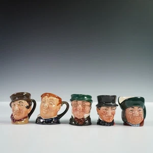 5 mini toby mugs Royal Doulton. Pickwick, John Peel, Sam Weller, Fat Boy,Philpot - Picture 1 of 6