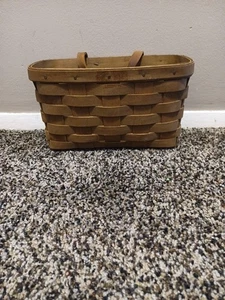 Longaberger  Wood Woven Rectangular Classic Hanging Basket  - Picture 1 of 4