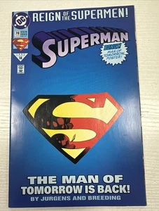 Superman # 78 (DC, 1993) 1st Print Reign of the Supermen! Die-Cut Edition (K1061 - Bild 1 von 7