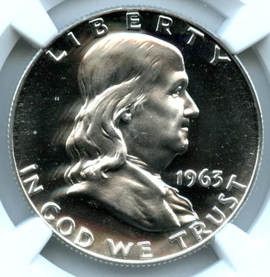 1963 Franklin Half Dollar, NGC PF67 - Image 1 of 3