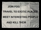 Forward Observations Group JOIN FOG 2x3ft Banner Flag Poly 4 Grommets SupDef SFG