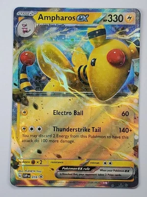 Ampharos ex 016 Holo Promo SV: Scarlet & Violet Promo Cards NM English - Image 1 of 2