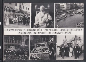Postkarte Verehrte Überreste von S. Pius X. in Venedig 1959 VEDUTEN E1210A - Bild 1 von 1