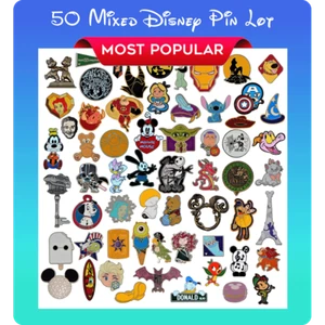Disney Pins Set Größe wählbar aus 1-100 verschiedene Park Trading Pin Neu keine Duplikate - Bild 1 von 35
