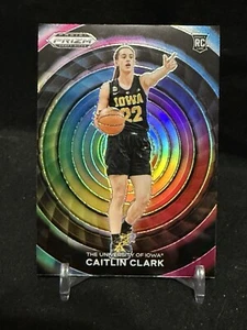 CAITLIN CLARK 2024 Prizm Draft Picks Ruota a Colori RC WNBA Custodia Hit IOWA Fever SSP - Foto 1 di 2