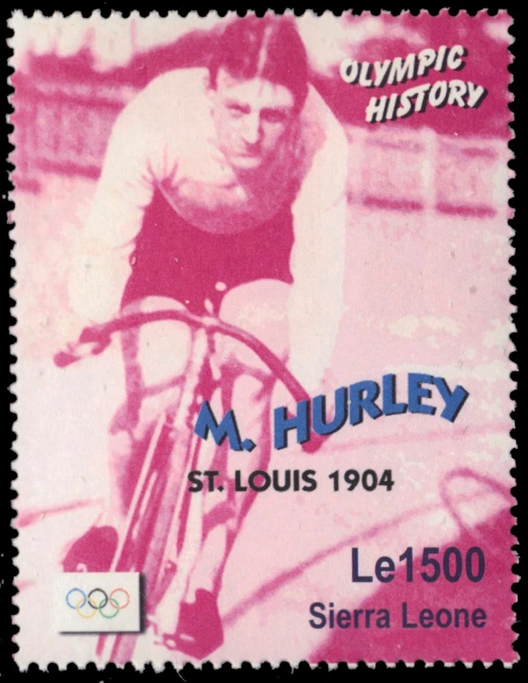SIERRA LEONA 2655 - Atletas Olímpicos "M. Hurley, Ciclista" (pb42290) Foto 1 de 1