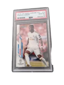 Card Vinicius UCL topps Rookie Real Madrid 2019 psa gem 10 football chrome - Imagen 1 de 3