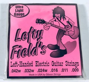 RARE Gibson Lefty Field's Left-Handed Electric Guitar Strings Ultra Light Gauge - Picture 1 of 2