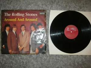 Rolling Stones-Around and Around1964-BLK16315-P-Vinyl gut-Cover akzeptabel-Rare - Bild 1 von 2