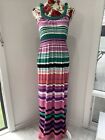 Portmans Multicoloured Striped Maxi Dress Size Xs
