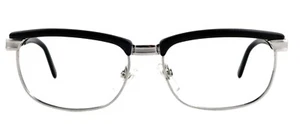 Vintage RODENSTOCK Cordo 1/10 12K 54mm White Gold Black Eyeglasses Frames - Picture 1 of 7