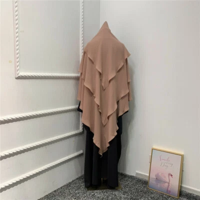 One Piece Overhead Khimar Musulmán Caftán Abaya Mujeres Oración Niqab Burka Ramadán Foto 1 de 4
