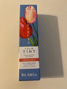 Bloomeffects Tulip Tint Lip And Cheek Balm crispa coral 0.4oz/13ml New With Box - Imagen 1 de 1