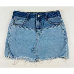 Pacsun Denim Light Wash Mini Skirt Womens Size 25 - Picture 1 of 8