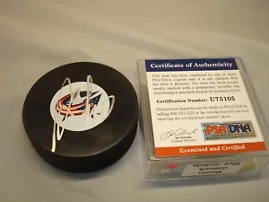Marian Gaborik Signed Columbus Blue Jackets Hockey Puck Auto. PSA/DNA COA 1A - Picture 1 of 3