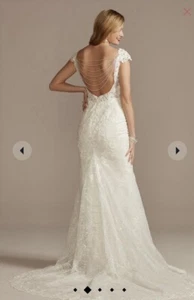 Galina signature NWT wedding dress Size 8 From Davids Bridal Style # SWG884 - Picture 1 of 6
