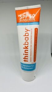NEW Thinkbaby Safe Sunscreen SPF 50+ Water Resistant 3 fl oz Exp:12/2023