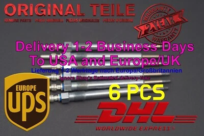 6x Bujías incandescentes genuinas nuevas 059 963 319 T / AC AUDI A4 Q7 VW Touareg 3.0 TDI OEM Foto 1 de 4