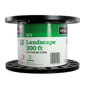 200 ft. 12/2 Black Stranded Low-Votlage Landscape Lighting Wire - Picture 1 of 5