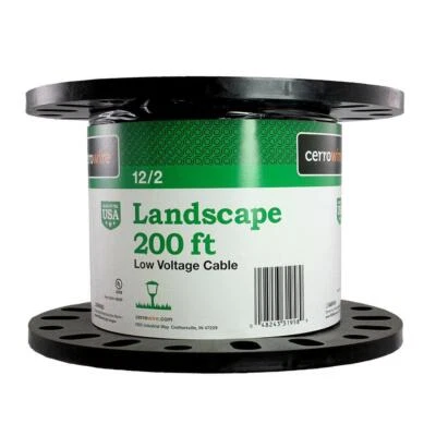 200 ft. 12/2 Black Stranded Low-Votlage Landscape Lighting Wire - Image 1 of 4