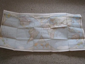 VINTAGE A MAP OF THE WORLD December 1941 National Geographic - Picture 1 of 3
