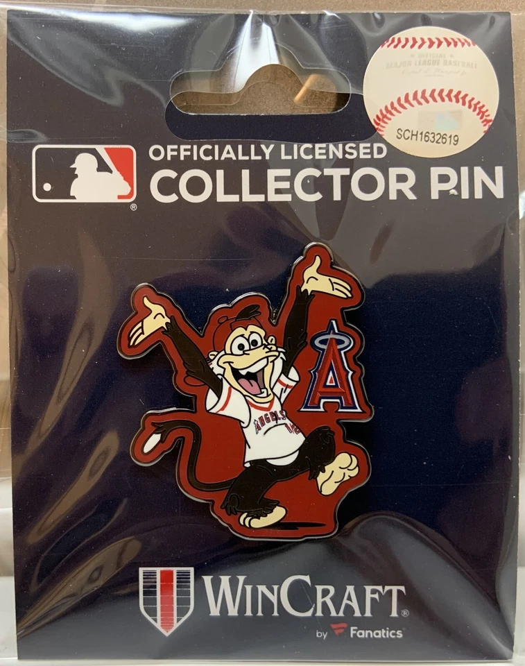 LOS ANGELES ANGELS RALLY MONKEY MASCOT COLLECTOR PIN WINCRAFT - Image 1 of 1