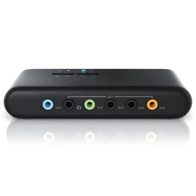 CSL USB 7.1 Soundkarte extern (8-Kanal) | 7.1 Channel USB Soundbox | Dynamic 3D - Bild 1 von 4