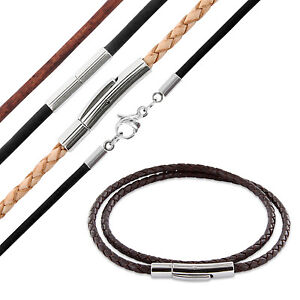 Lederband Leder-Kette Halsband Halskette - Modell / Farbe / Länge wählbar