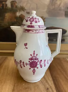 MEISSEN Marcolini Puce CREAM JUG Indian Pattern 1774-1817 Hand Painted Germany - Picture 1 of 18