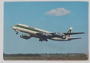 21205 Cartolina - Alitalia Mc Donnel Douglas DC 8/62 - Foto 1 di 2