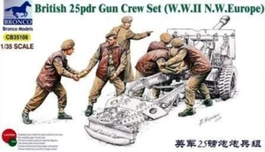 Bronco Cb35108 - 1/35 WWII British 25Pdr Gun Crew Set - New - Picture 1 of 1