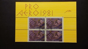 Schweiz Nr. 1196 Pro Aero als Viererblock mit Ersttag Stempel - Picture 1 of 1