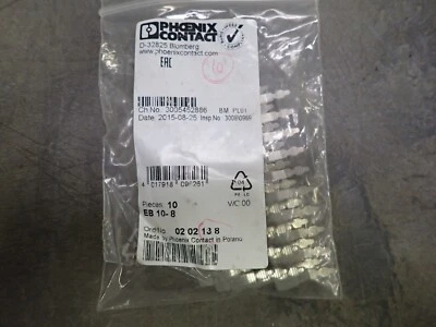 Phoenix Contact EB 10- 8 Insertion Bridge 0202138 (6PCS) - Image 1 of 2
