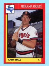 1989 Minor League # 21 Andy Hall - Midland Angels - Box 212