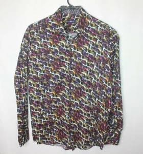 Stone Rose Multi Color 100% Cotton Button Down Shirt Men's Size 4 - Picture 1 of 7