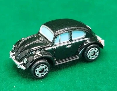 Micro Machines 1999 VW Beetle Black W/ Blue Windows #16 Volkswagen - Image 1 of 4