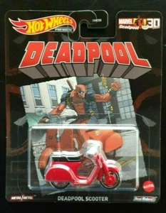 Hot Wheels Entertainment 2021 Mix 4 Marvel Deadpool Scooter Diecast New - Picture 1 of 4