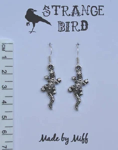 Go gecko go! earrings lizard skink reptile funky cute - Bild 1 von 1