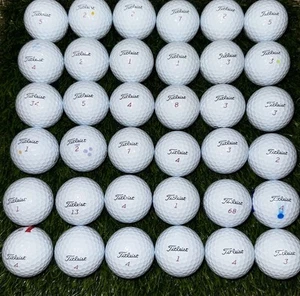 Titleist Pro V1X 2025 AAAAA Mint 36 Used Golf Balls 5A - Free Bag - Picture 1 of 3
