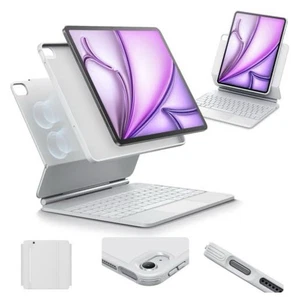 Funda Teclado Magnético Serie Rebote ESR con Trackpad para iPad Air 13" - Blanco - Imagen 1 de 13