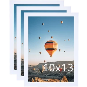 10x13 Bilderrahmen 3er Set weiß zum Wandbehang, Wandmontage waagerecht... - Bild 1 von 7
