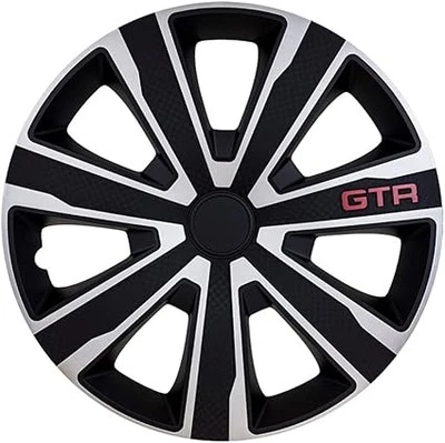 14" Wheel Trims For Hyundai I30 Hub Caps Carbon SB Set of 4 - Image 1 of 4