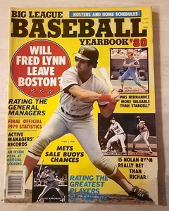 Big League Baseball Yearbook 1980 Fred Lynn Nolan Ryan Keith Hernandez - Picture 1 of 8
