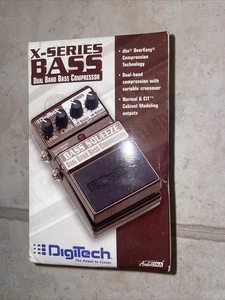 DigiTech Bass Squeeze Dual Band Bass Guitar Compressor Effect Pedal with Box USA - Picture 1 of 8